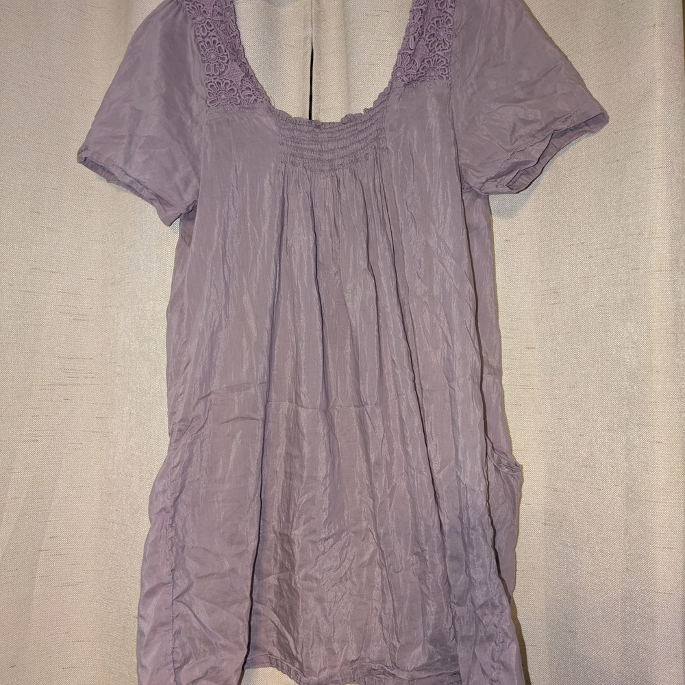 Trinity Purple Tunic Top - Picture 2 of 5